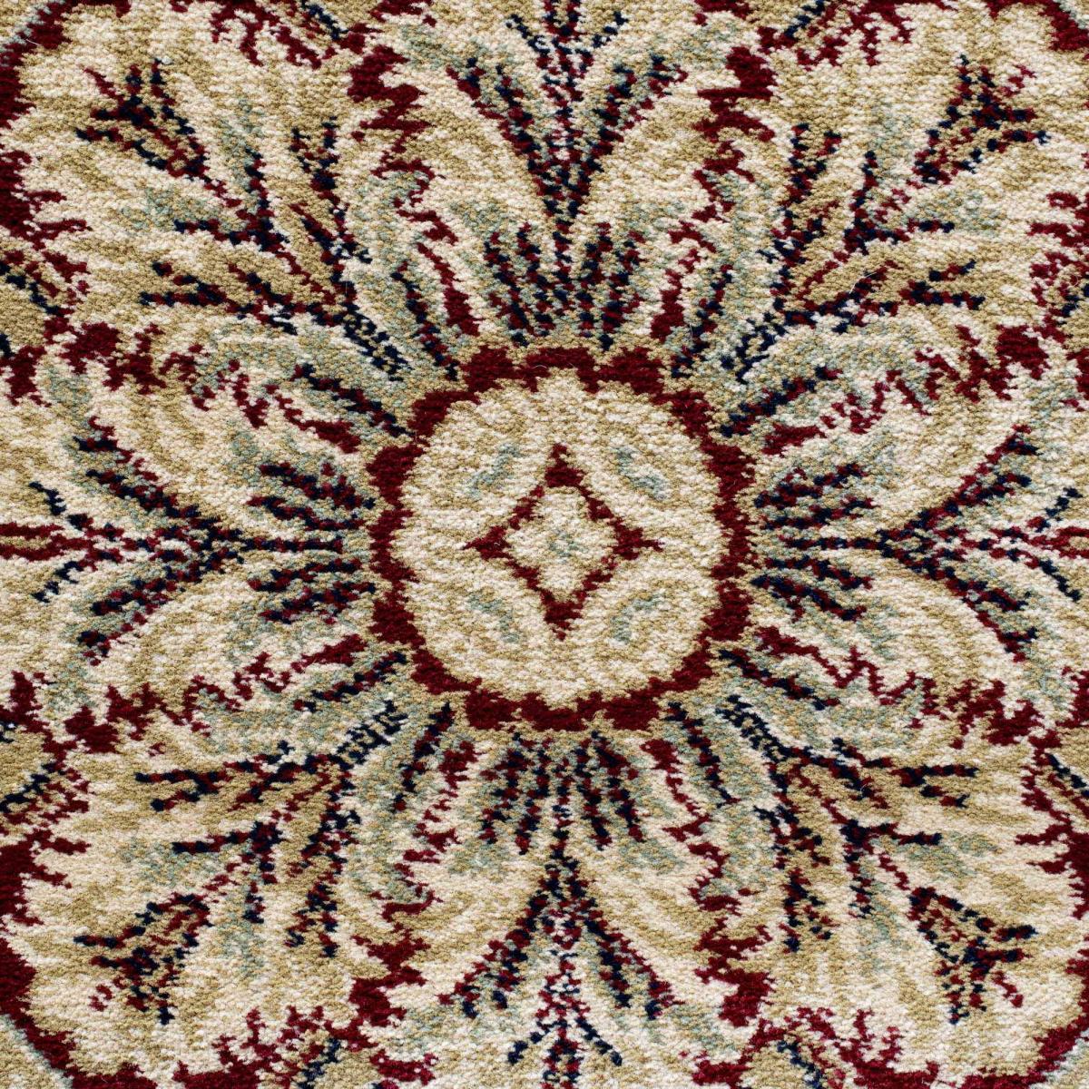 Da Vinci Traditional Bordered Circle 57801 6414 Rugs in Cream Red&nbsp;200x200cm – image 4