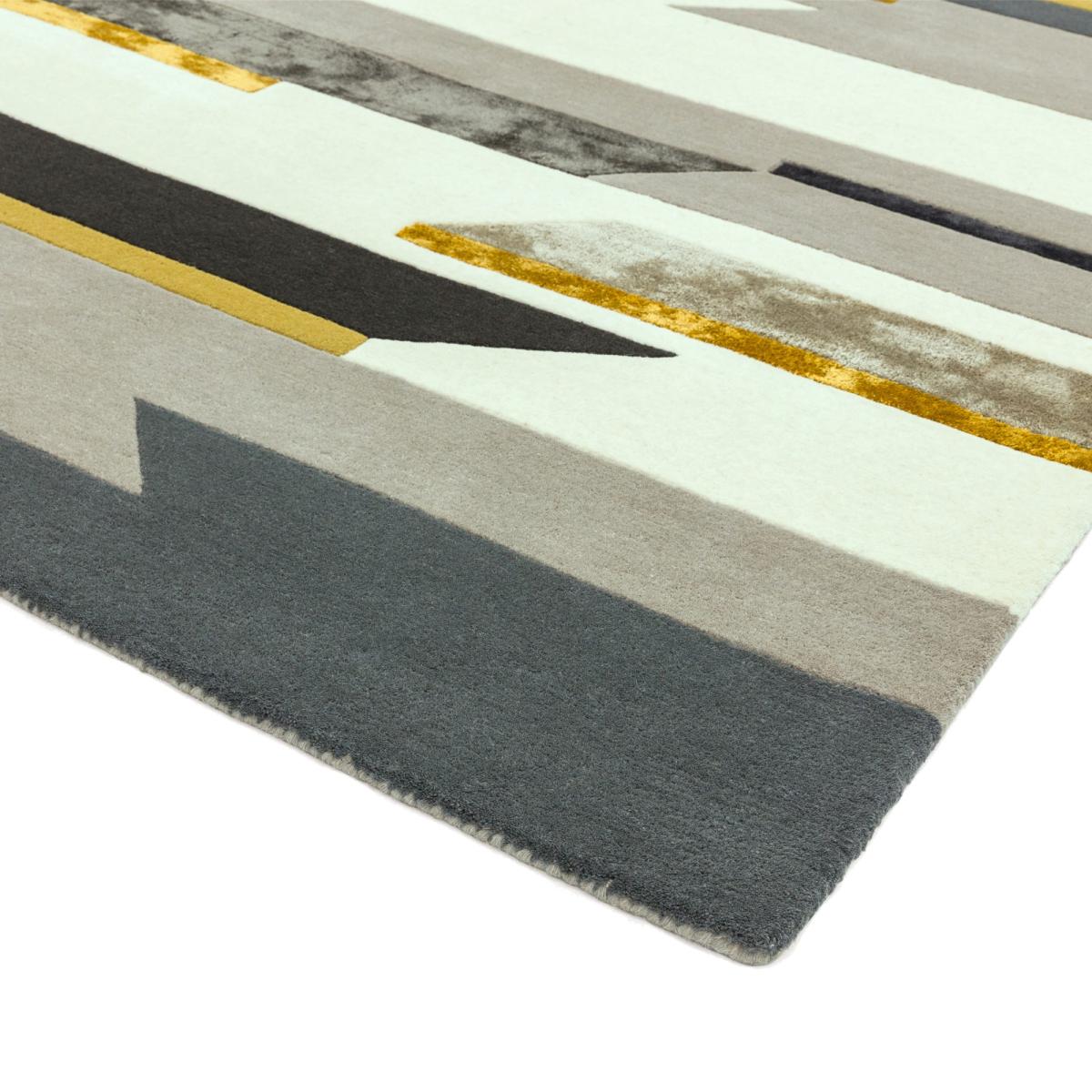 Matrix Rhombus MAX62 Modern Abstract Rugs in Mustard Yellow 120x170cm – image 3