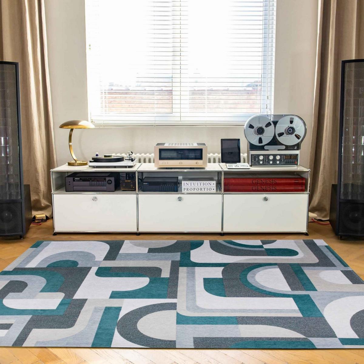 Nuance Module Rugs 9208 in Morris Green – image 2
