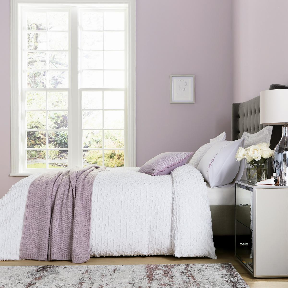 Calm Textured Cotton Bedding by Katie Piper in White 220x260cm – image 3