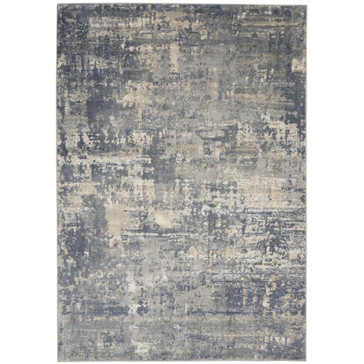 Quarry QUA04 Abstract Distressed Rugs in Grey Beige 239x300cm – image 5