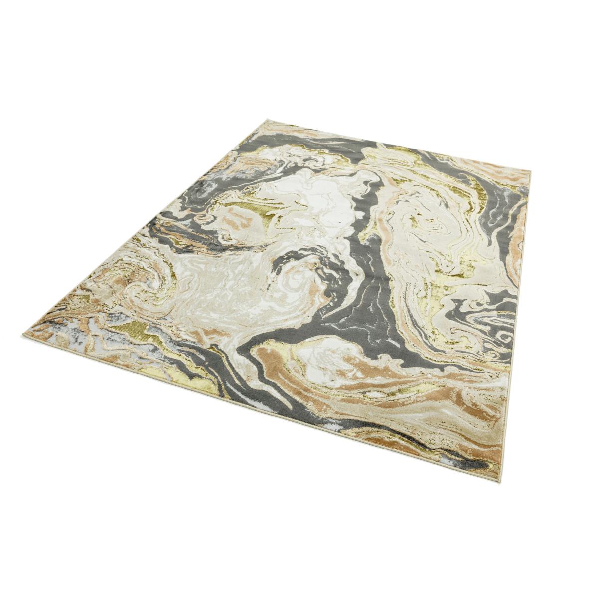 Aurora Marble AU08 Rugs in Gold Grey – image 2