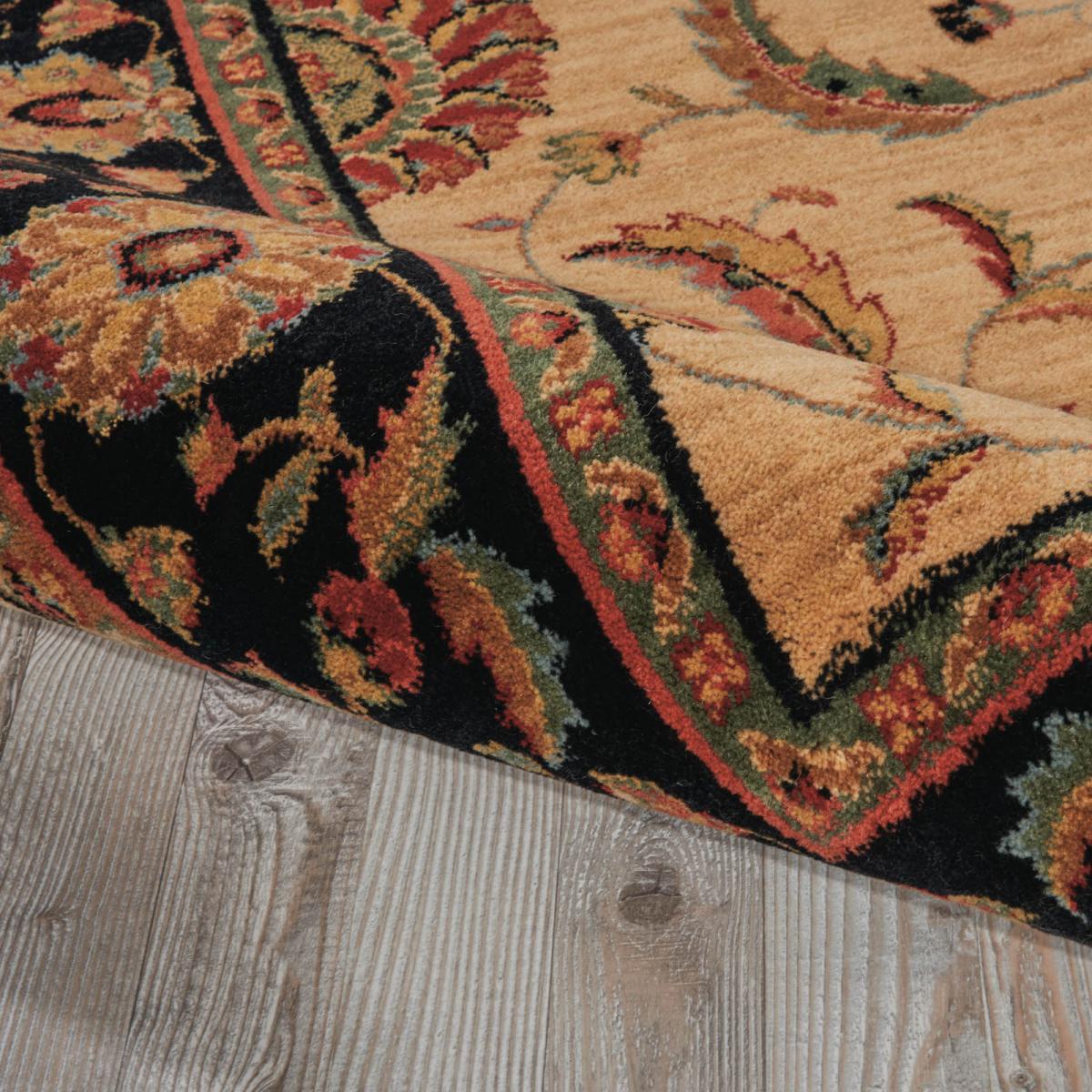 Living Treasure Traditional Bordered Rugs by Nourison LI04 in Ivory Black 251x343cm – image 3