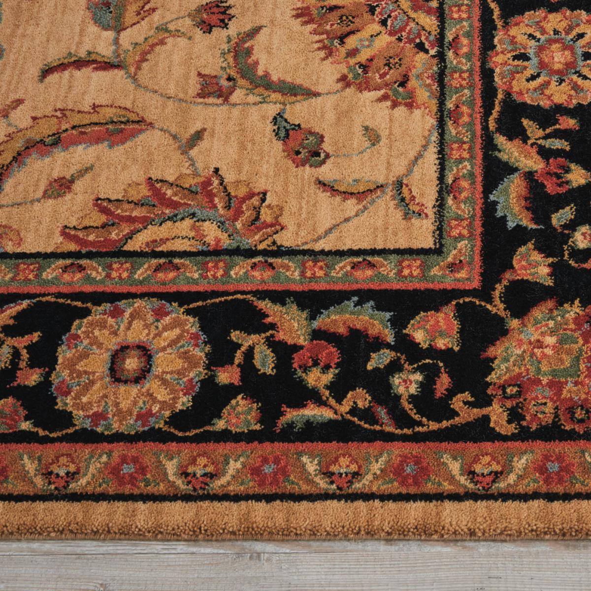 Living Treasure Traditional Bordered Rugs by Nourison LI04 in Ivory Black 251x343cm – image 4