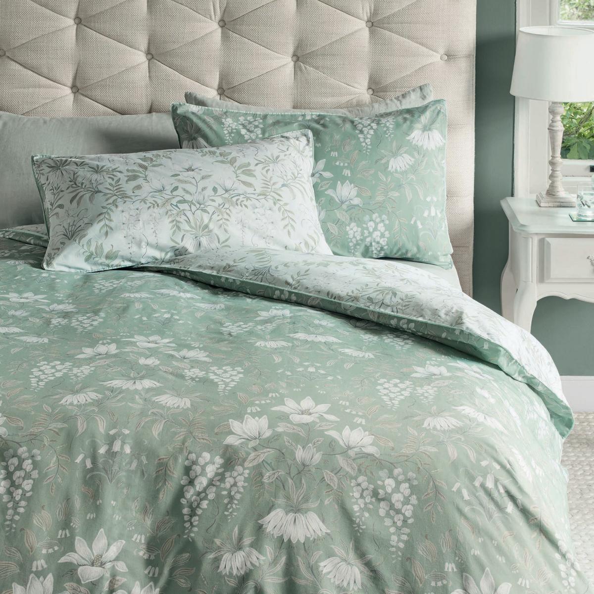 Parterre Cotton Bedding Set by Laura Ashley in Sage Green50x75cm – image 1