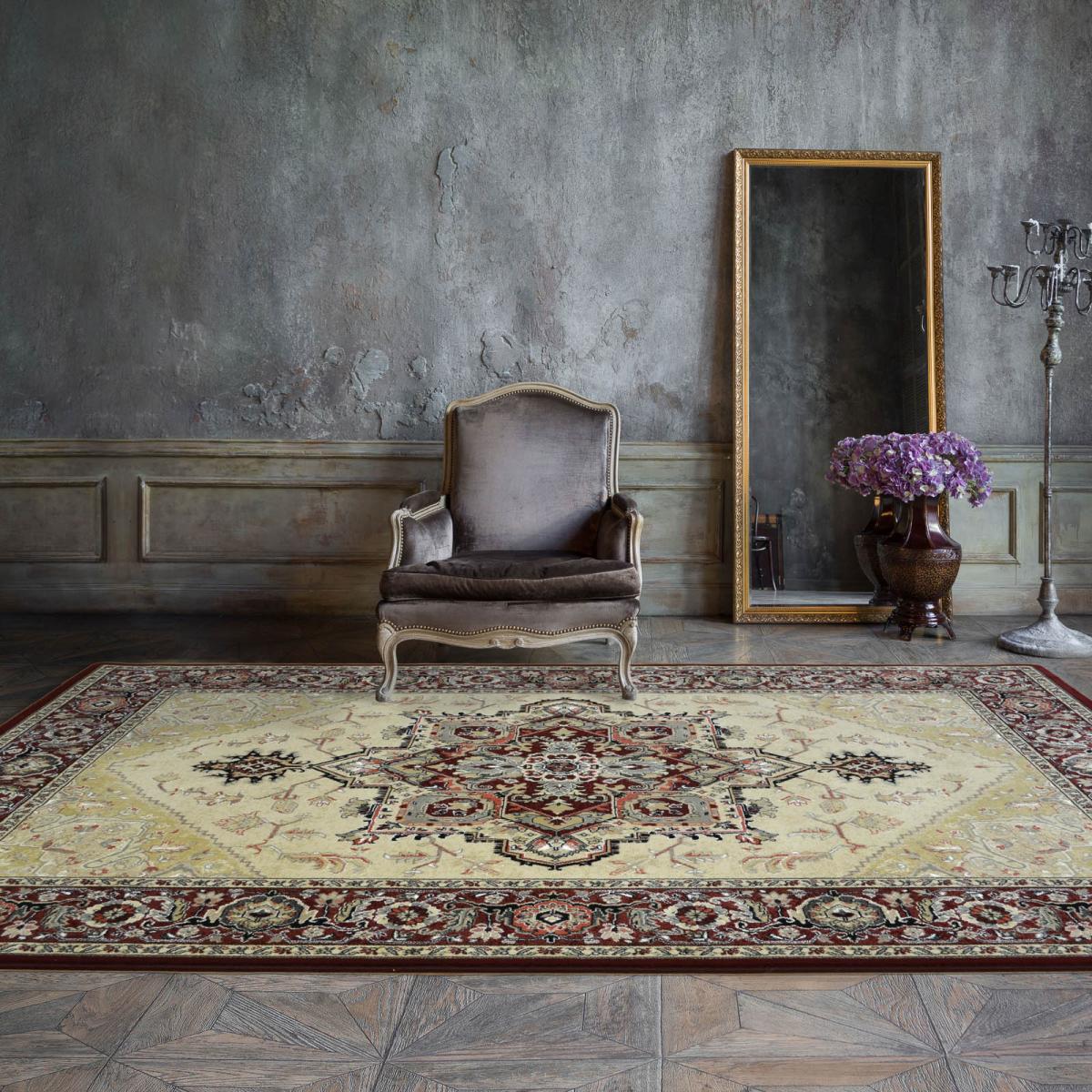 Noble Art Rugs 65140 191 in Beige and Red – image 1