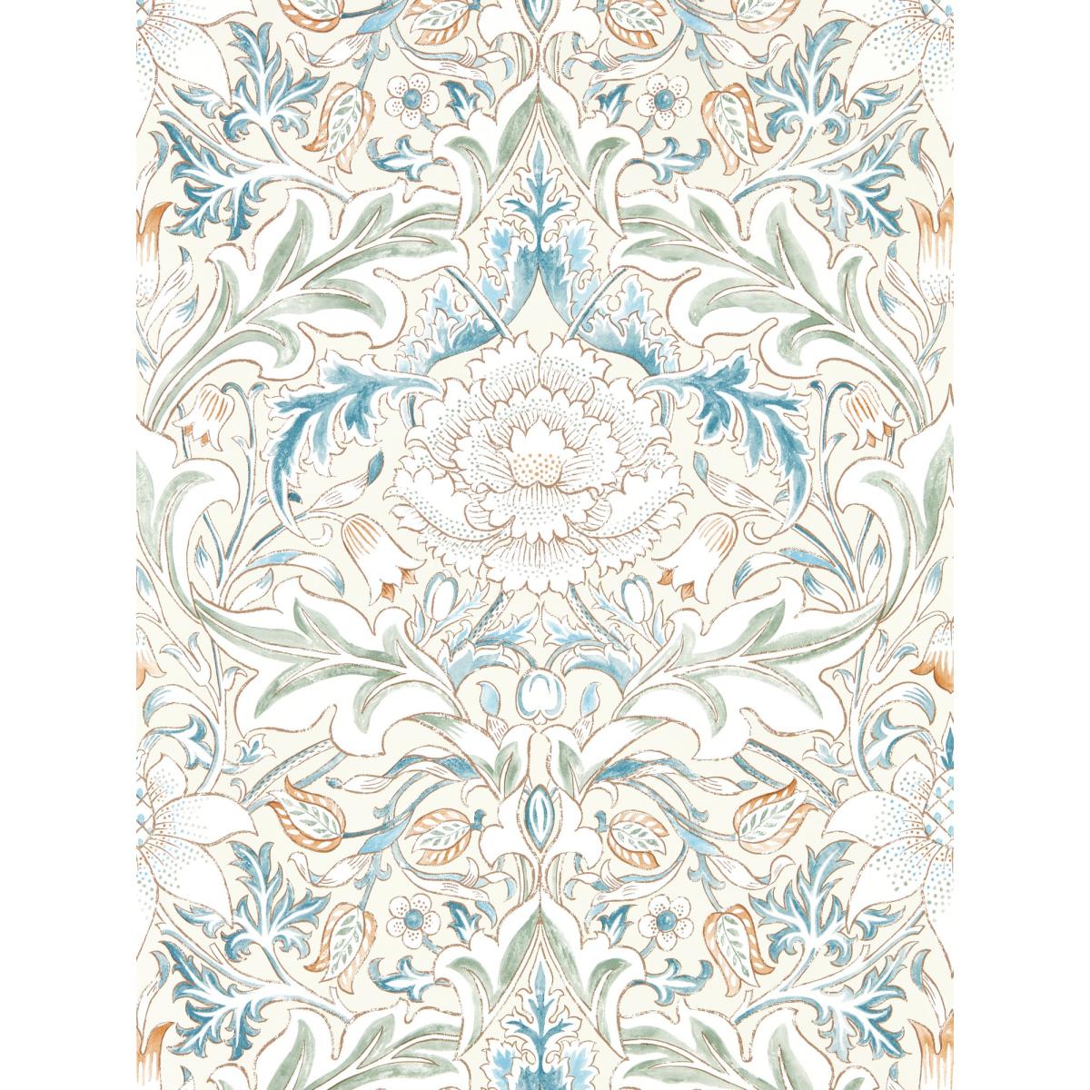 Severn Wallpaper 217074 by Morris & Co in Bayleaf Annatto Orange Roll – image 1