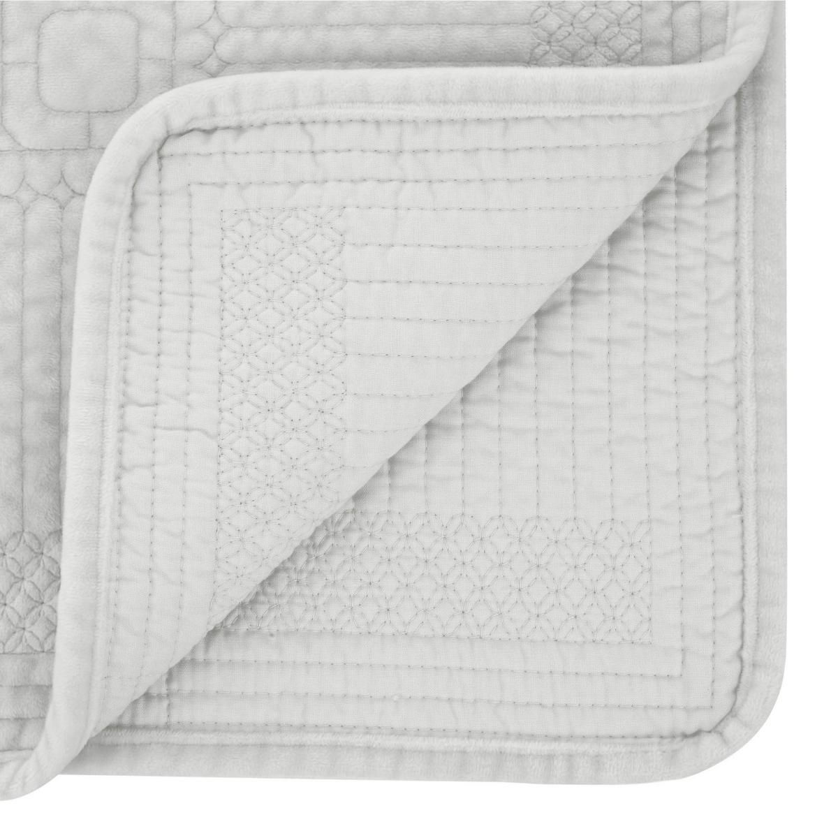 Carrie Quilted Throw by Laura Ashley in Silver240x260cm – image 2