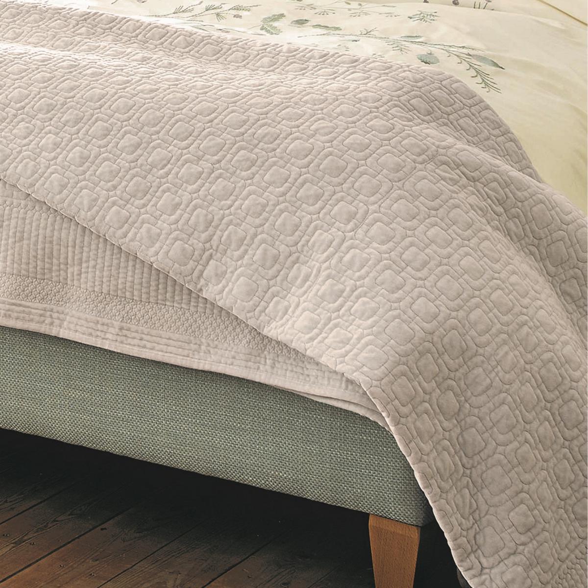Carrie Quilted Throw by Laura Ashley in Silver240x260cm – image 1