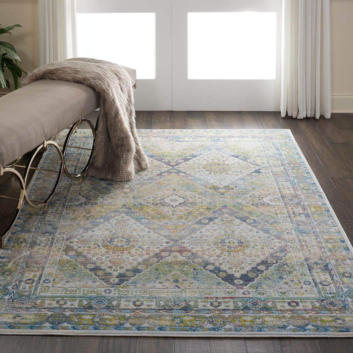 Ankara Global Traditional Persian Rugs ANR07 in Blue Grey 239x300cm – image 1