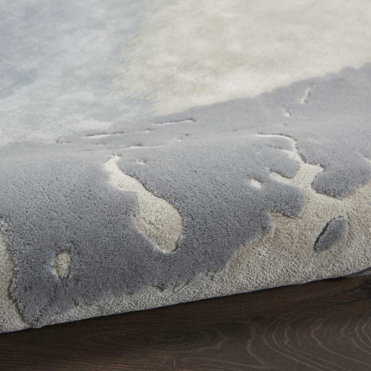 Prismatic PRS19 Abstract Wool Rugs in SFMSL Grey Blue&nbsp;168x226cm – image 3