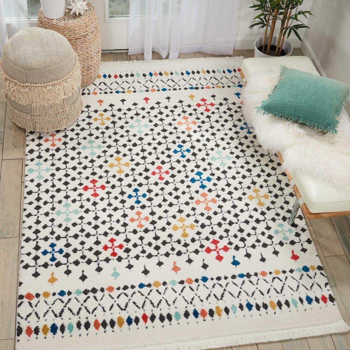 Kamala Rugs DS504 by Nourison in White119x180cm – image 2