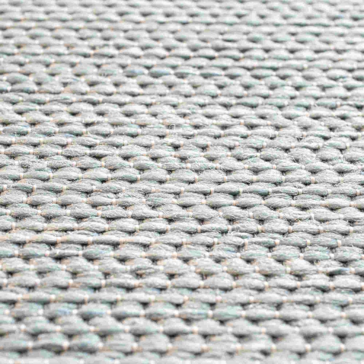 Newquay Plain Bordered Indoor Outdoor Rugs 96027 5013 in Blue 80x150cm – image 3