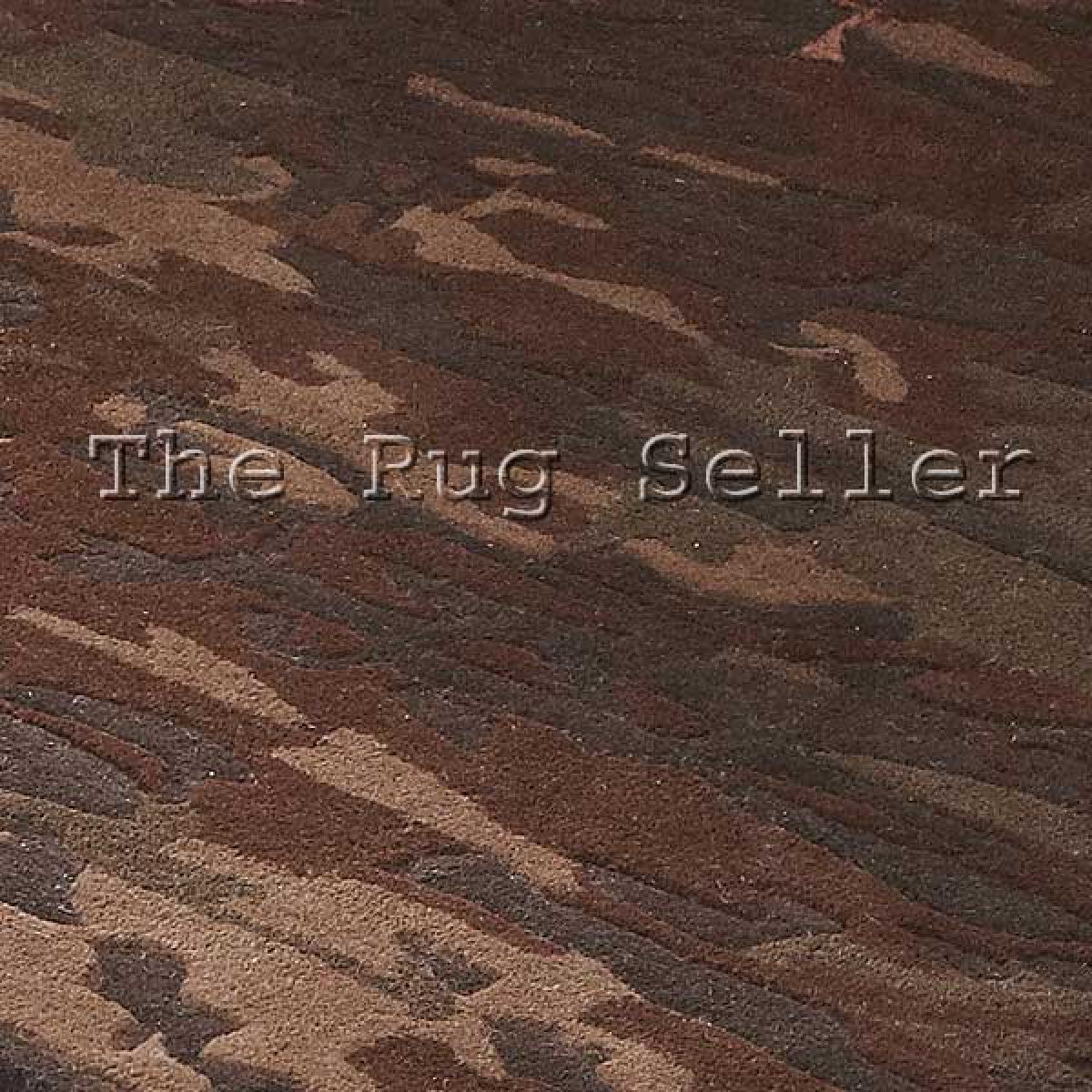 Unique Earth Abstract Wool Rugs in Brown 150x240cm – image 3