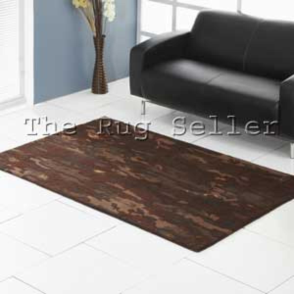 Unique Earth Abstract Wool Rugs in Brown 150x240cm – image 4