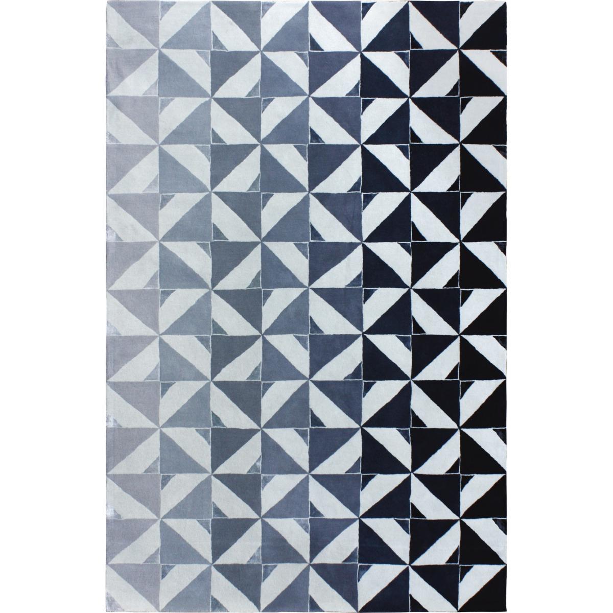 Baldosa Designer Wool Rugs in Slate Grey by William Yeoward160x260cm – image 4