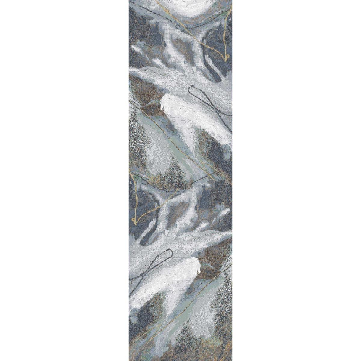 Galleria Abstract 63529 2626 Runner Rugs in Slate Grey Multi 67x330cm – image 5