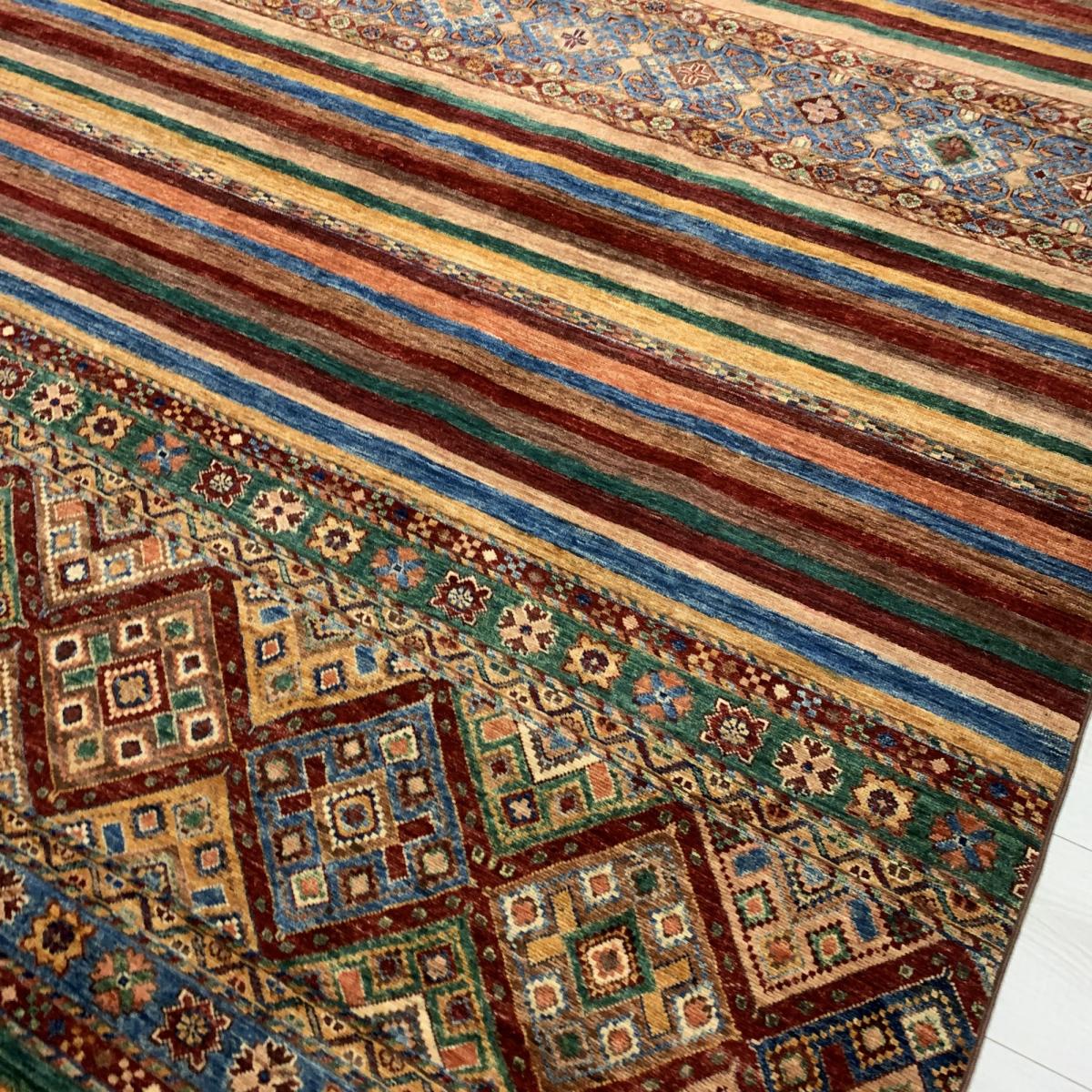 Khurjeen Traditional Hand Knotted Wool Rugs 45625 in Red Multi – image 2