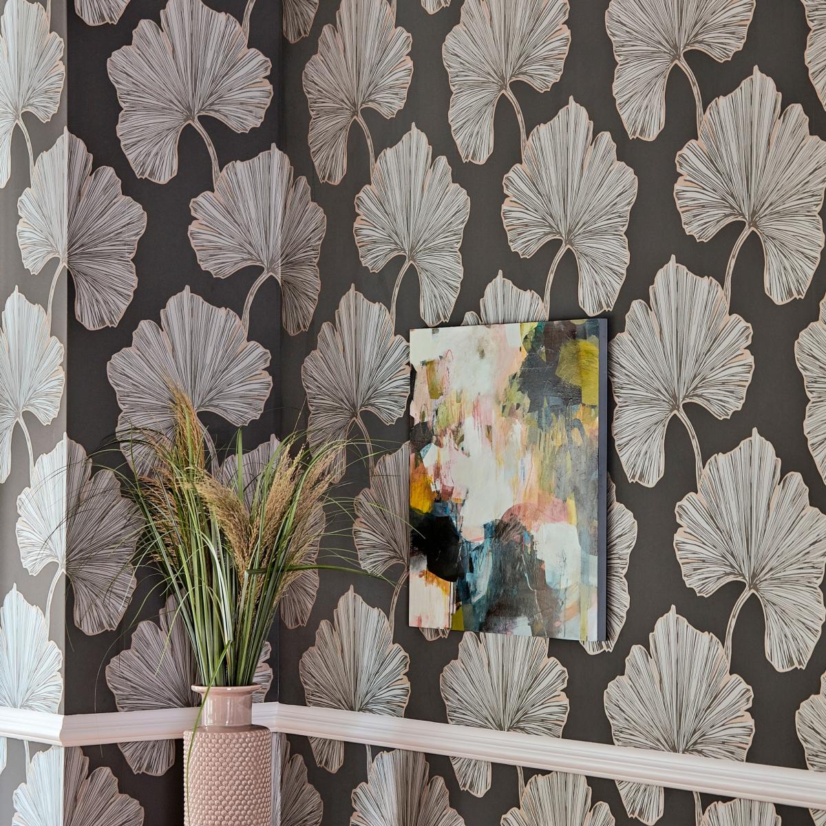 Azurea Wallpaper 111713 by Harlequin in Ebony Rose Gold Roll – image 3