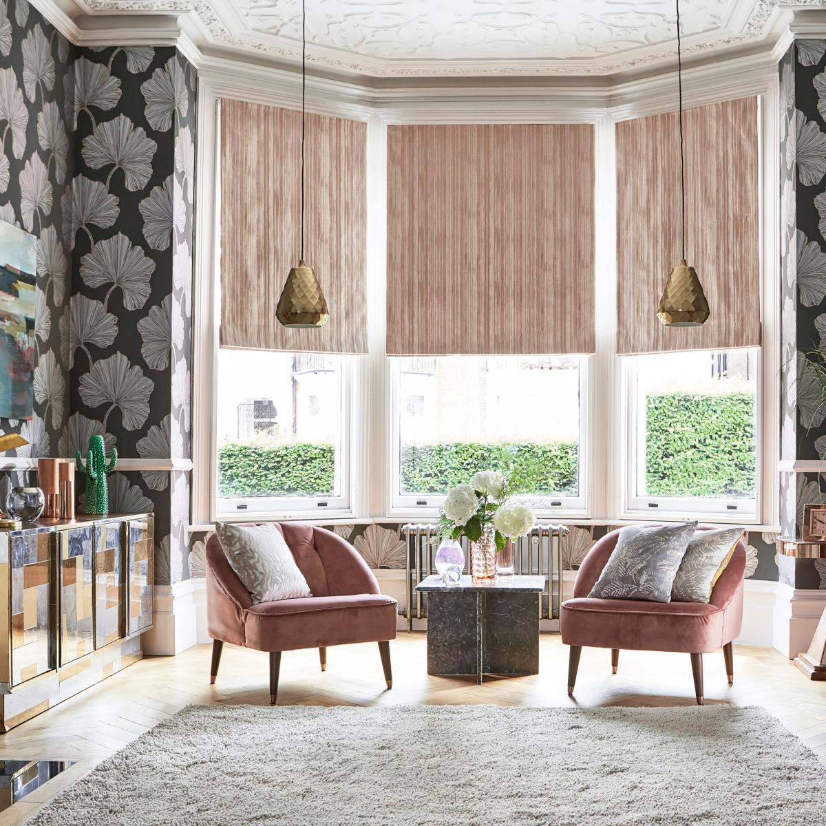 Azurea Wallpaper 111713 by Harlequin in Ebony Rose Gold Roll – image 4