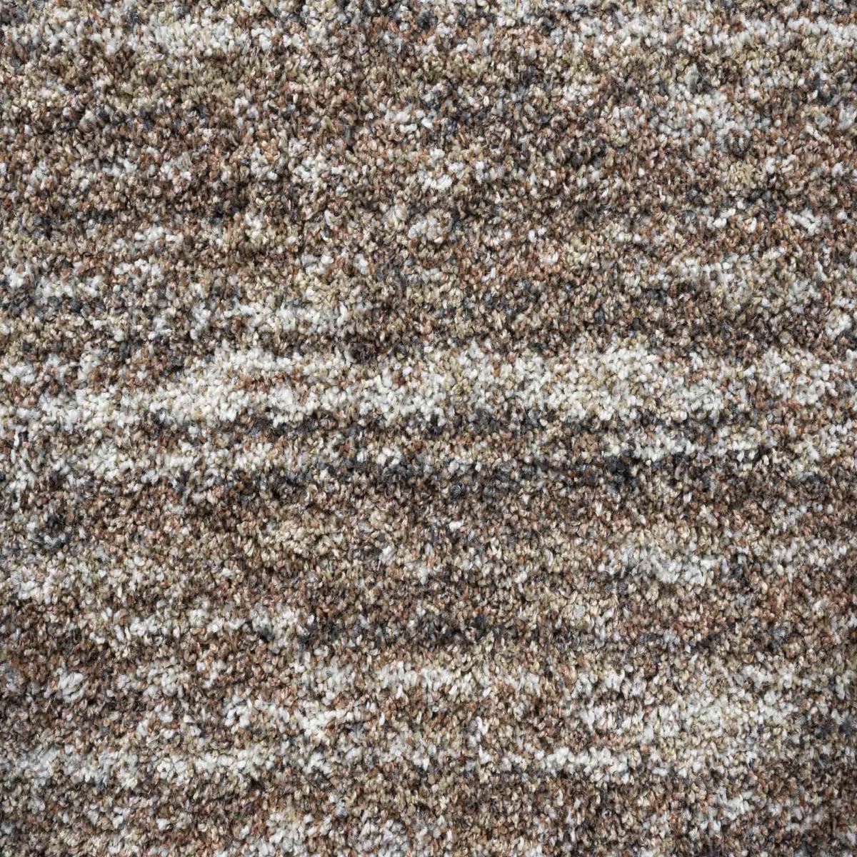 Mehari 23067 8727 Abstract Shaggy Rugs in Brown Multi 120x170cm – image 1