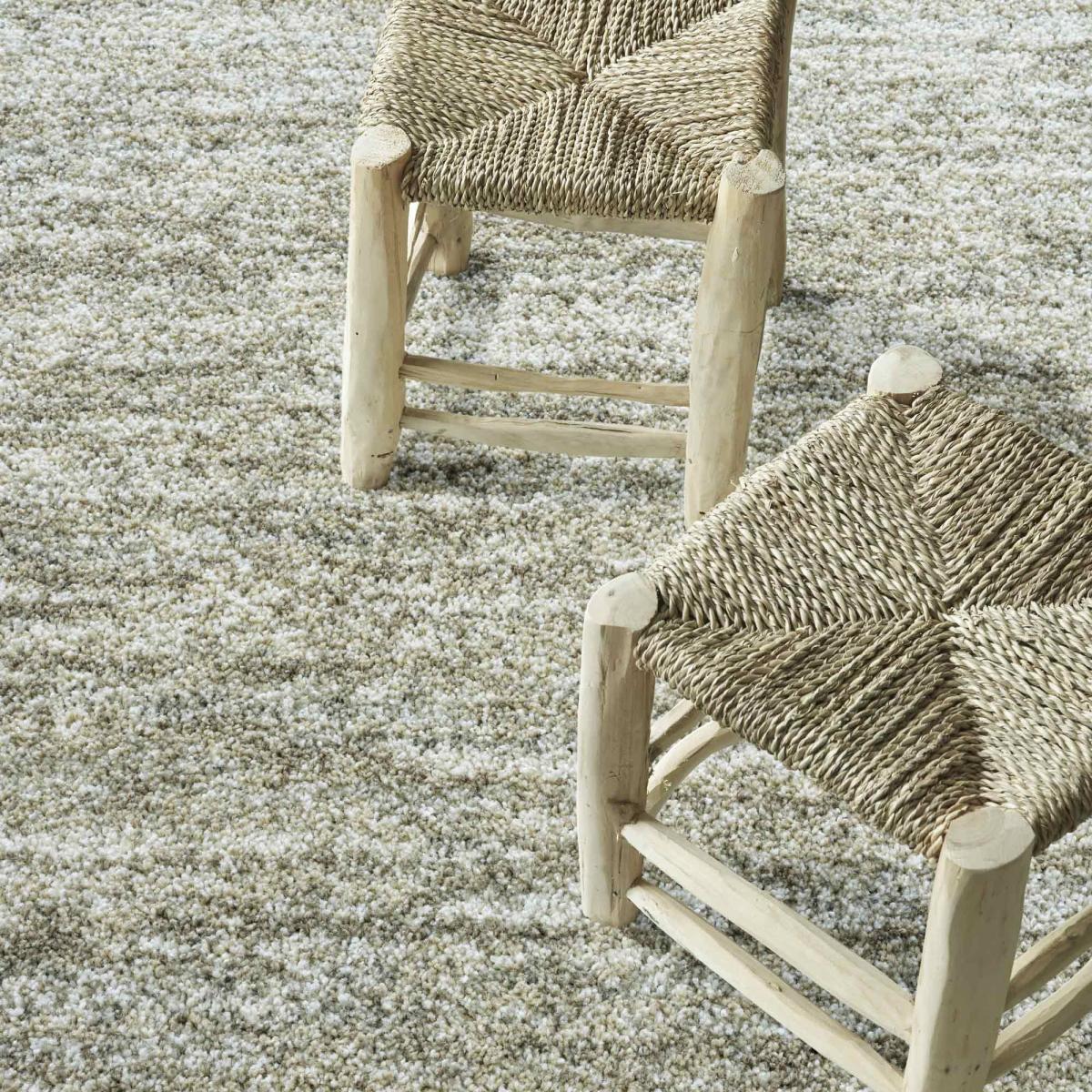 Mehari 23067 6292 Abstract Shaggy Rugs in Beige Multi – image 2