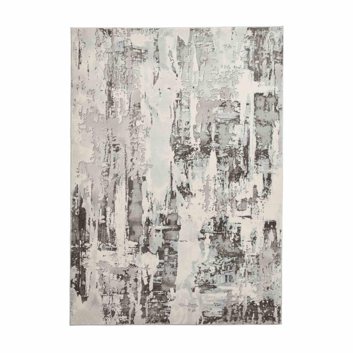 Apollo GR579 Modern Abstract Distressed Rugs in Grey Ivory White160x220cm – image 5