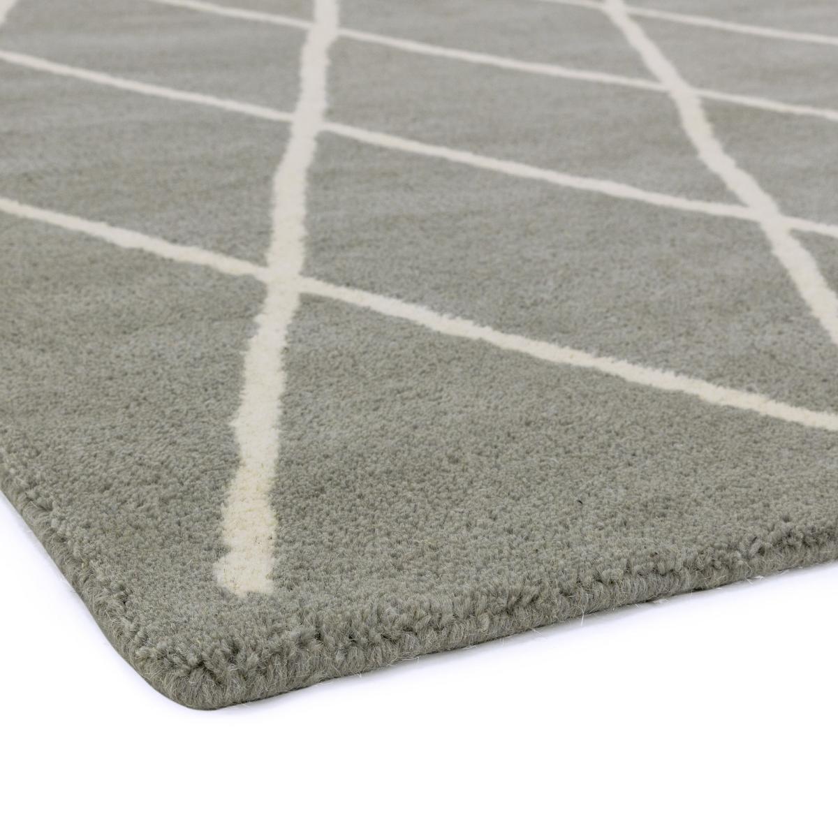Albany Diamond Rugs in Silver 160x230cm – image 2