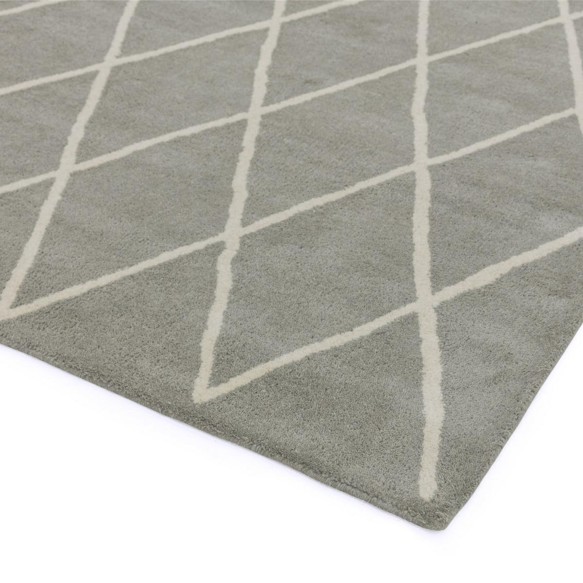 Albany Diamond Rugs in Silver 160x230cm – image 3