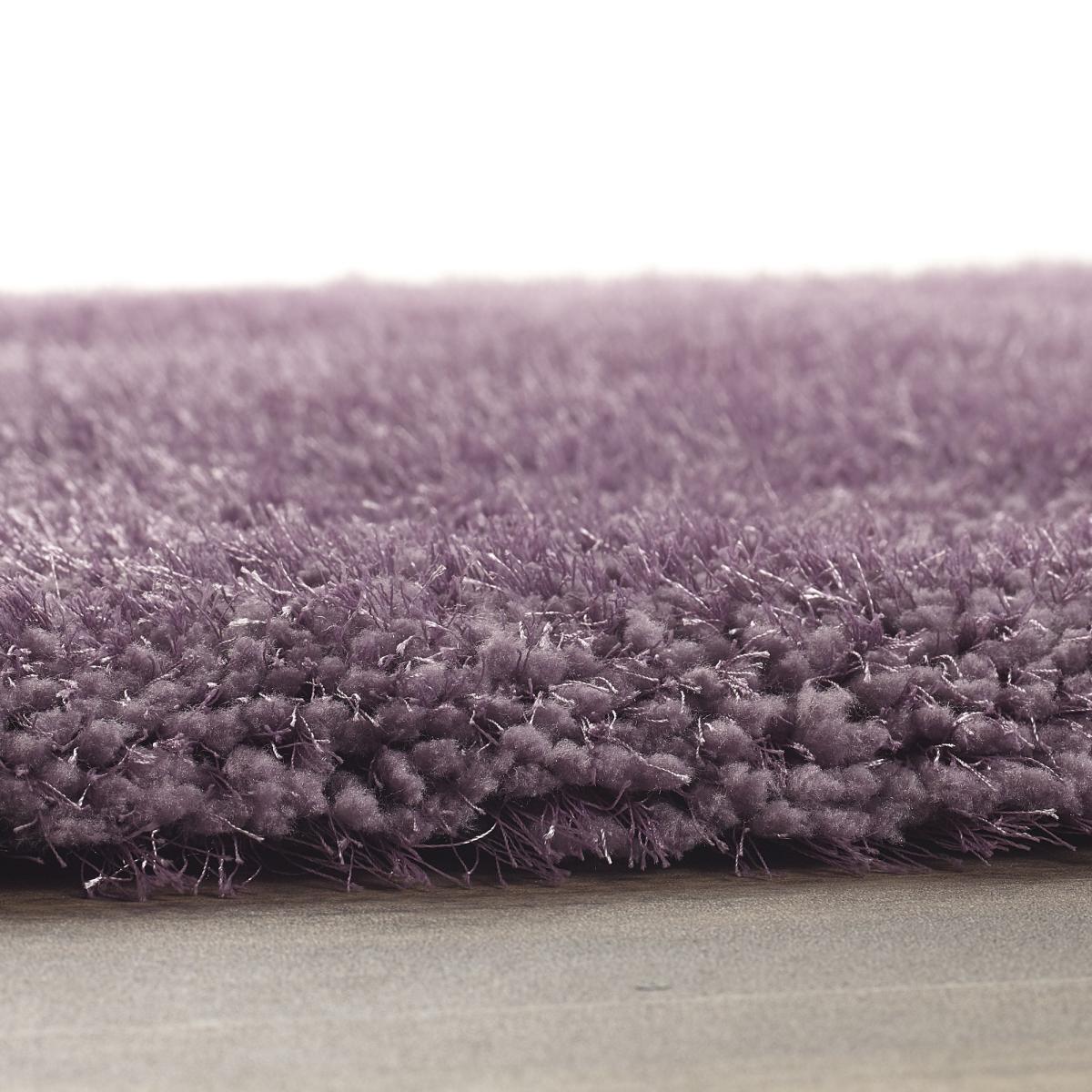 Chicago Shaggy Modern Plain Rugs in Lavender&nbsp;110x160cm – image 3