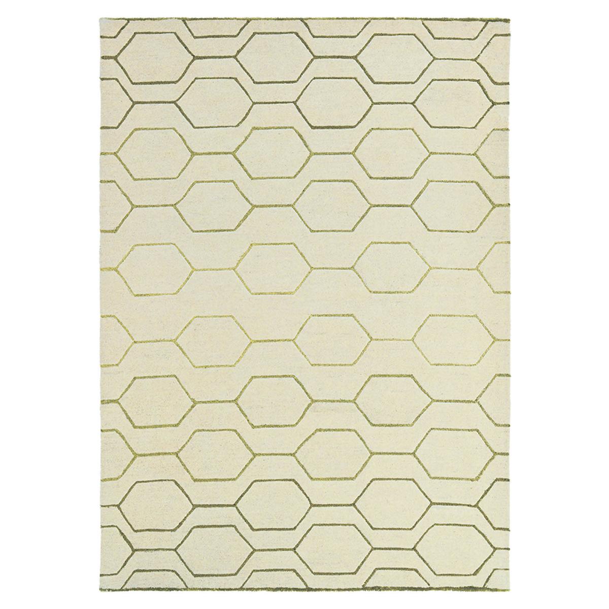 Arris Geometric Wool Rugs 37309 in Cream and Gold by Wedgwood 120x180cm – image 5