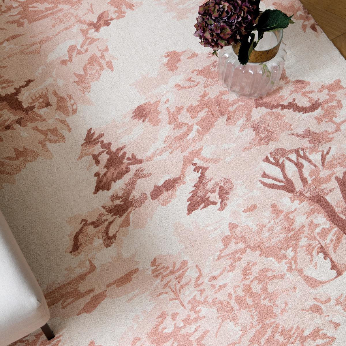 Landscape Toile 162602 Rugs by Ted Baker in Light Pink250x350cm – image 2