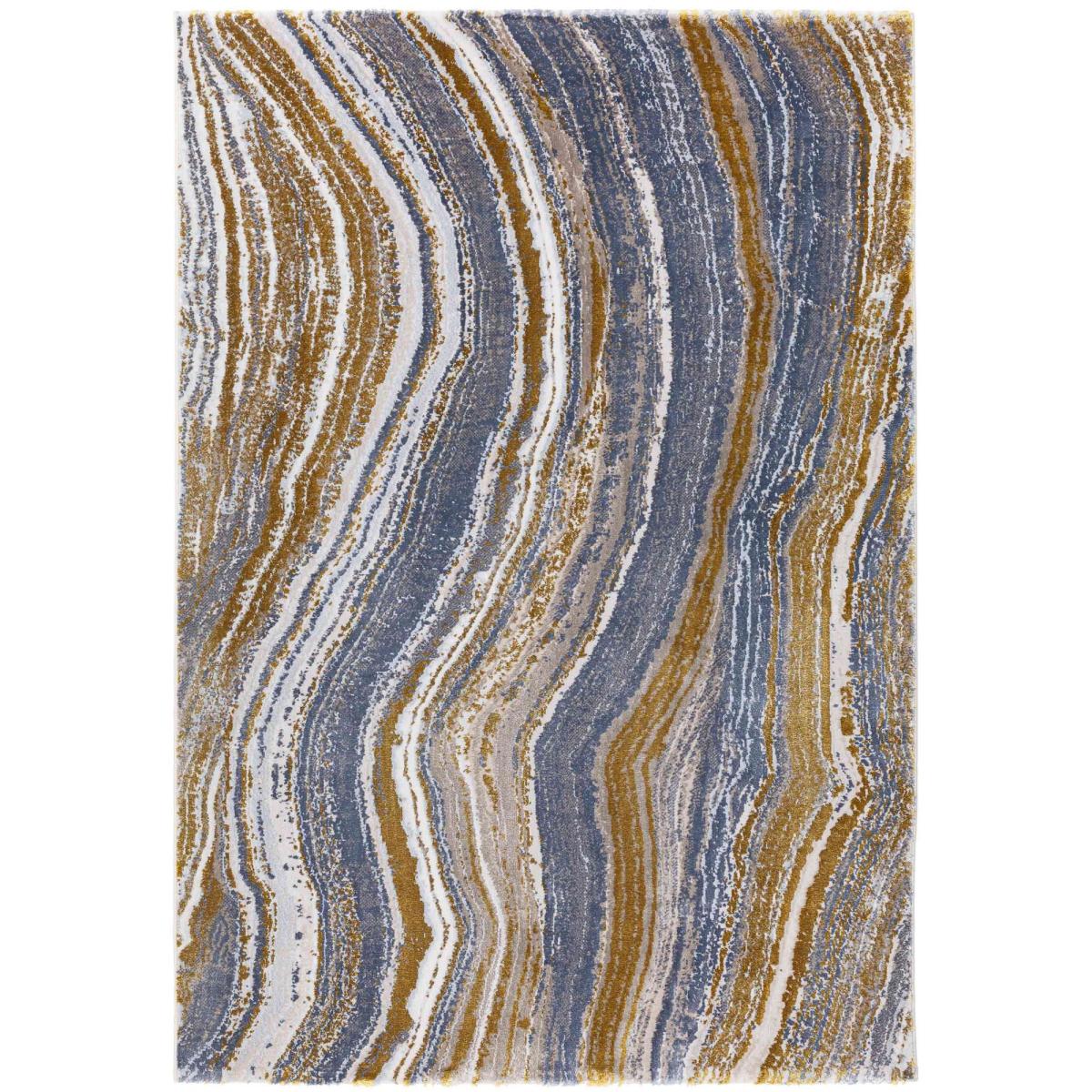 Moda 47124 GC992 Marble Rugs in Blue Gold – image 2