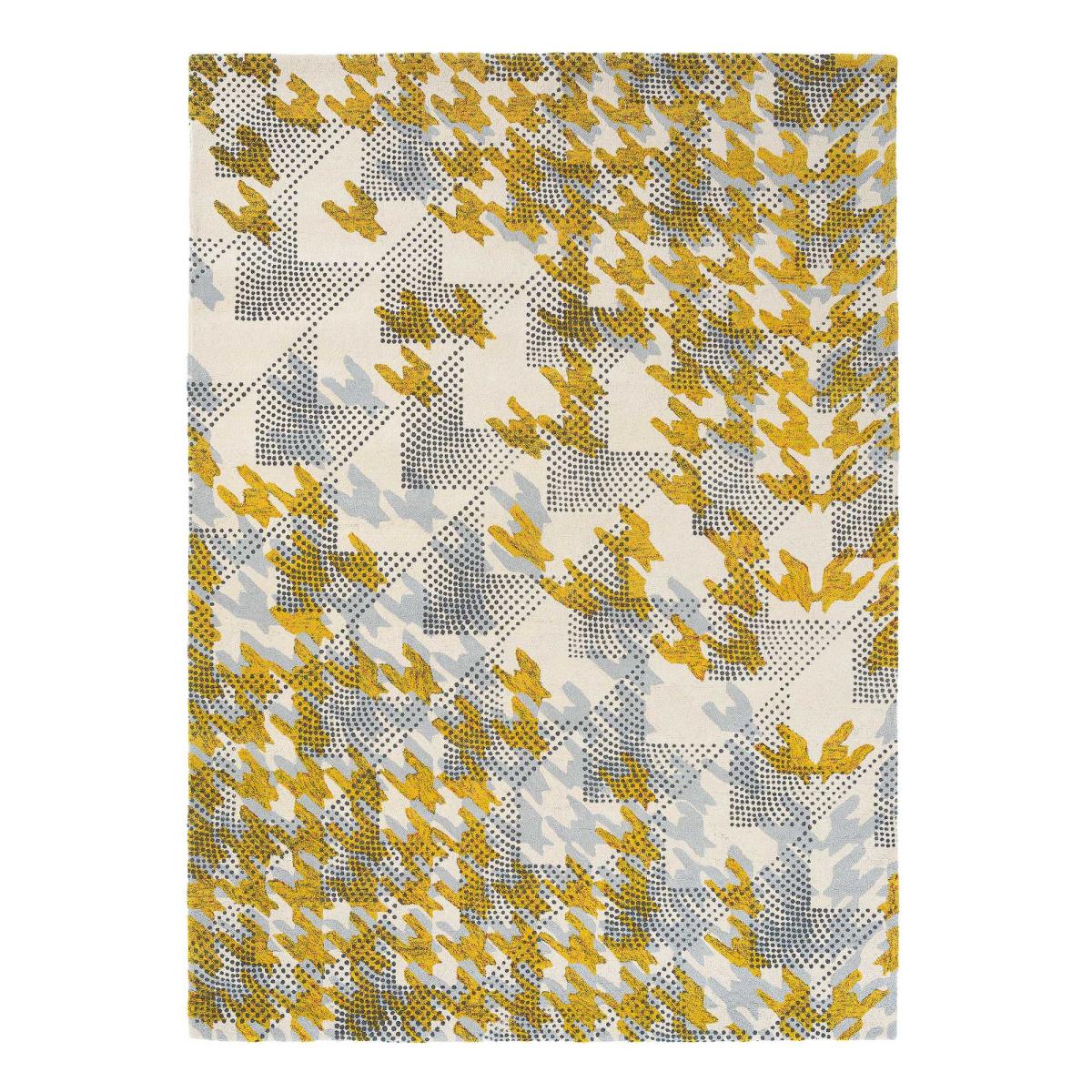 Ivory Atlas Recycled Cotton Rugs 160205 by Ted Baker in Ochre Yellow – image 2