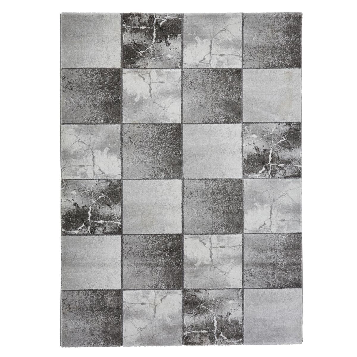 Craft 23495 Modern Marble Effect Rugs in Ivory Silver 120x170cm – image 5