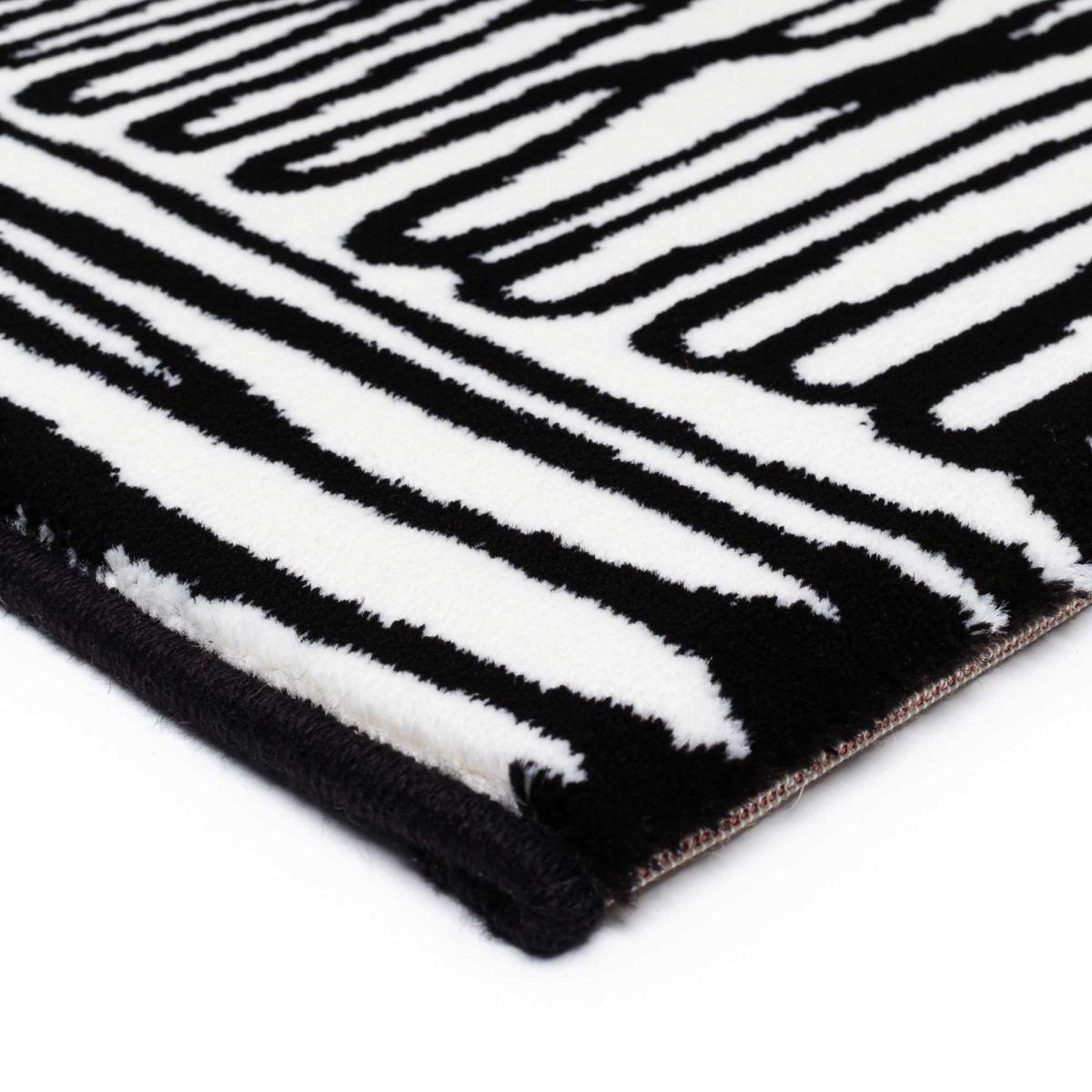 Tiago 46308 AF900 Scribble Lines Rugs in Black White – image 4