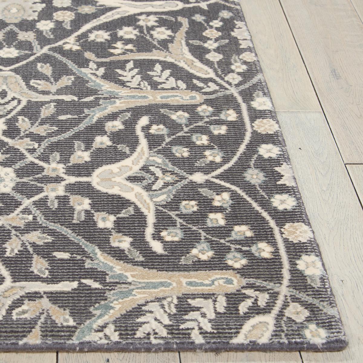 Nourison Luminance Rugs LUM08 in Graphite 104x165cm – image 3