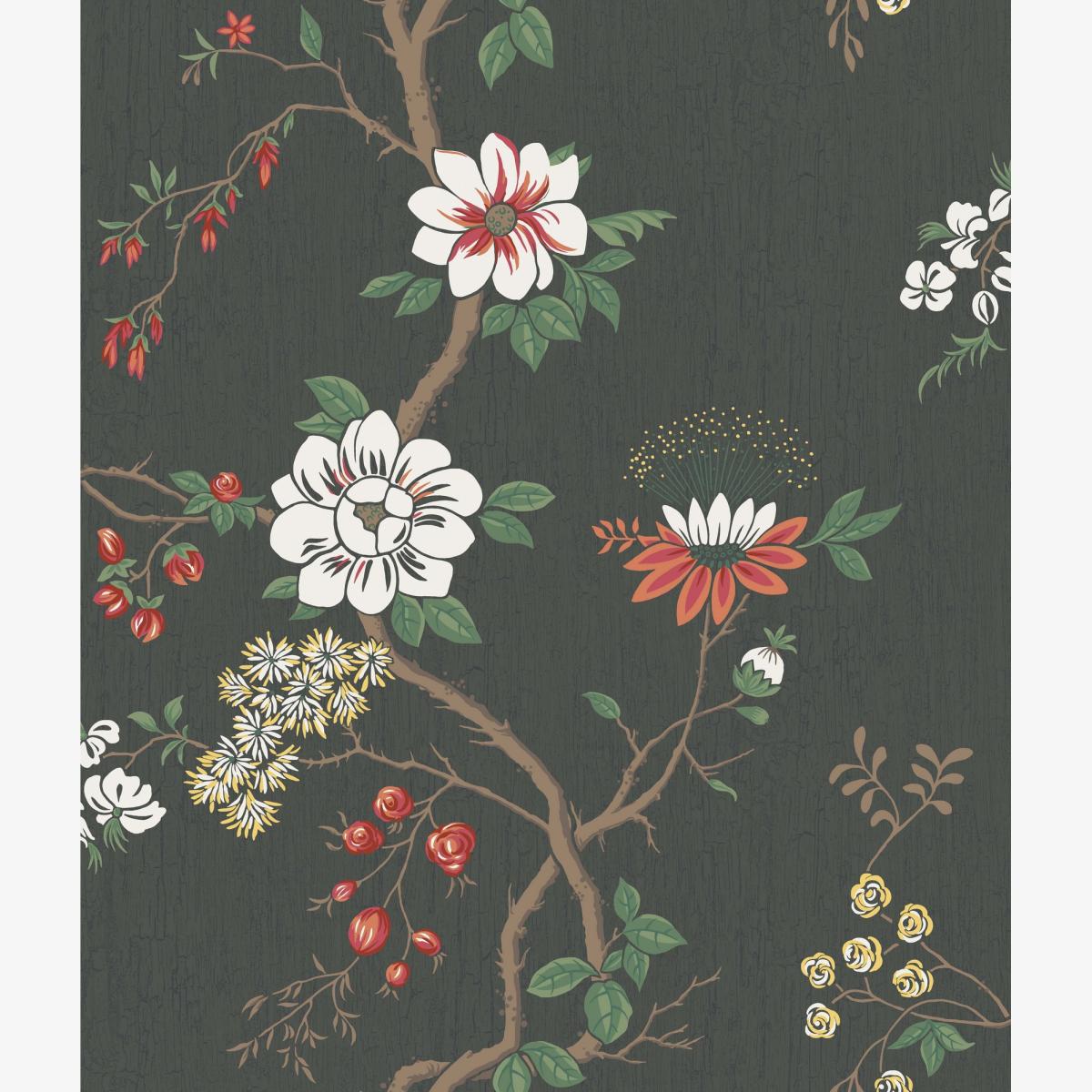 Camellia Wallpaper 8026 by Cole & Son in White Red Roll – image 1