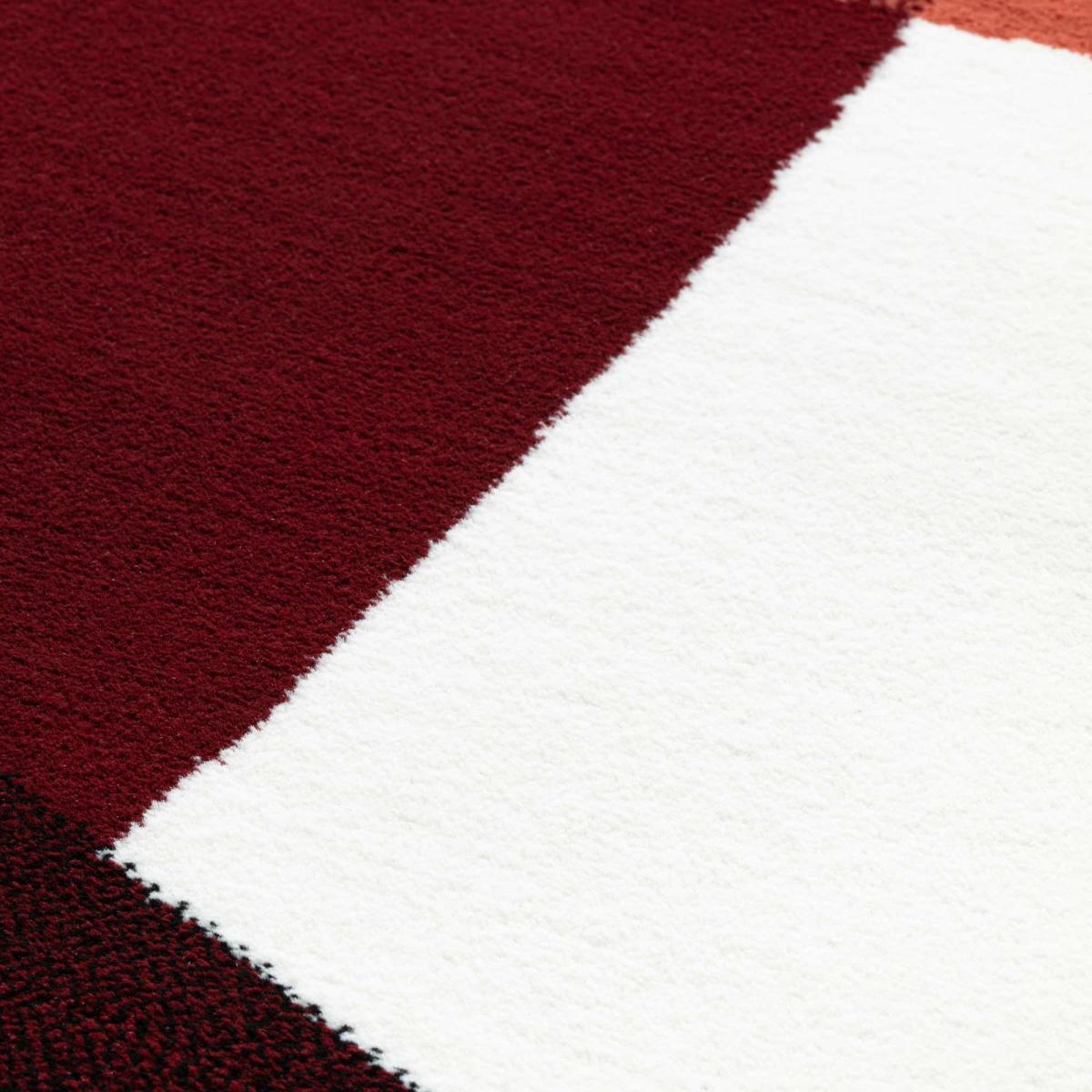 Tiago 47001 AF101 Geometric Rugs in Burgundy Red – image 2