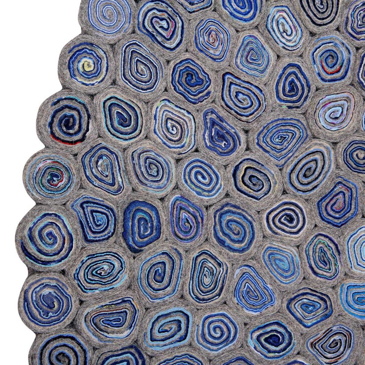 Round rugs by Ana & Noush in Blue – image 2