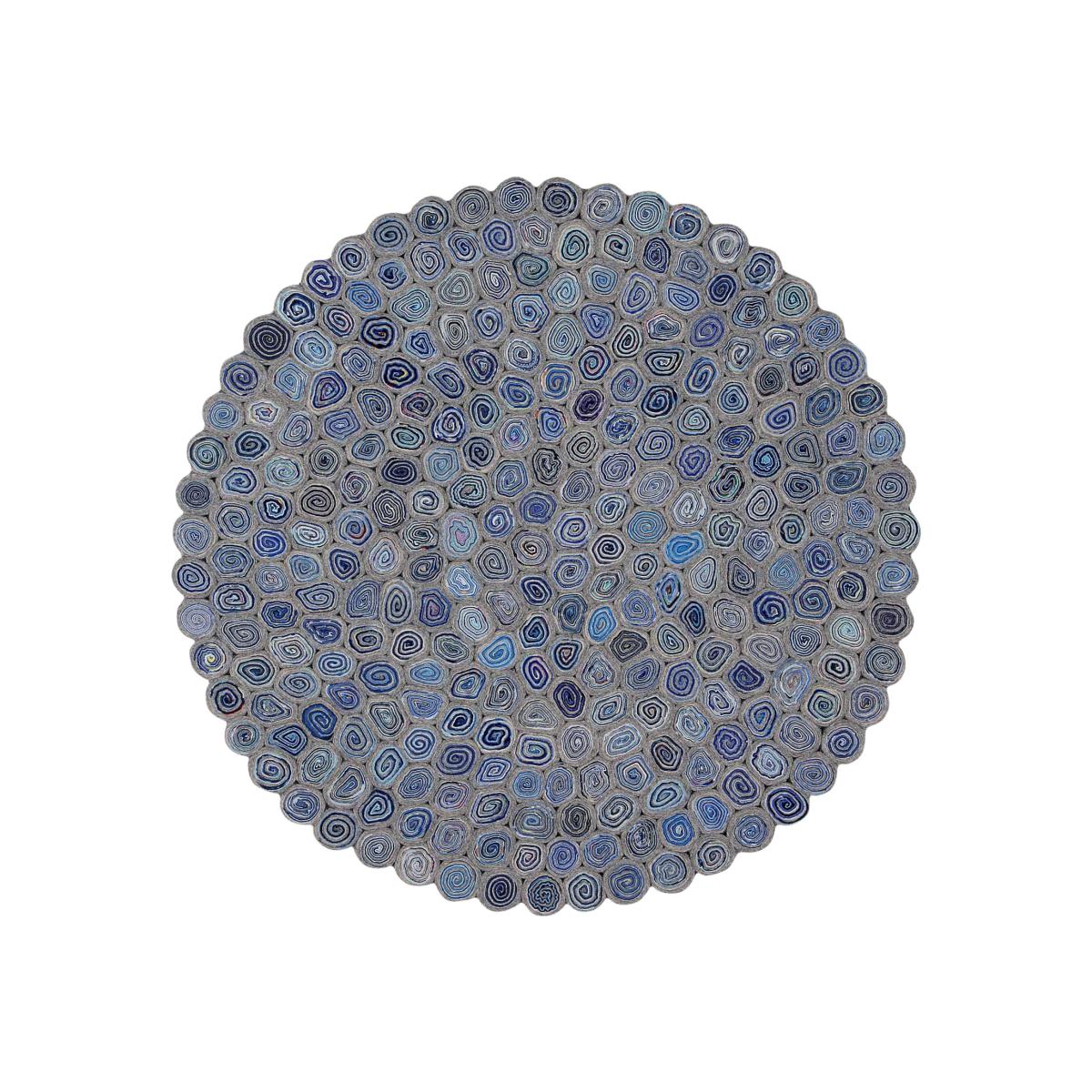 Round rugs by Ana & Noush in Blue – image 1