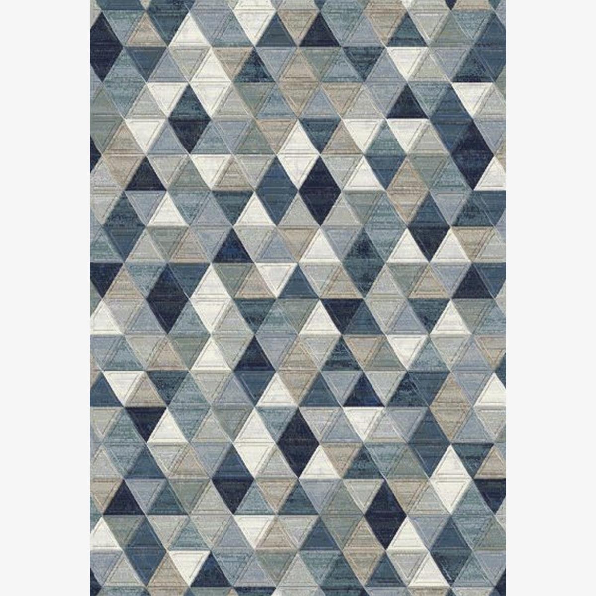 Galleria Modern Geometric Rugs in 63263 5161 in Blue Multi 80x150cm – image 1