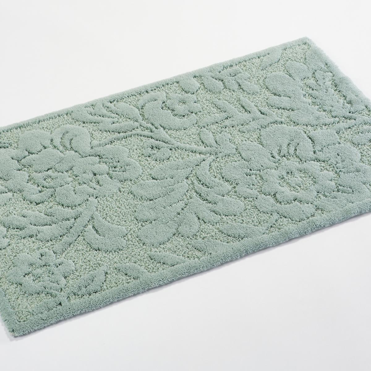 Brighton 210 Floral Bath Mats in Aqua by Designer Abyss & Habidecor&nbsp;60x100cm – image 3
