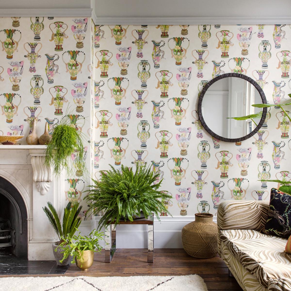 Khulu Vases Wallpaper 12057 by Cole & Son in MultiRoll