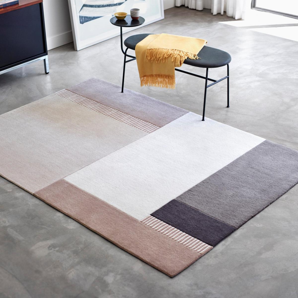 Simons Town Blocks Rugs 4381 01 by Esprit in Beige – image 2