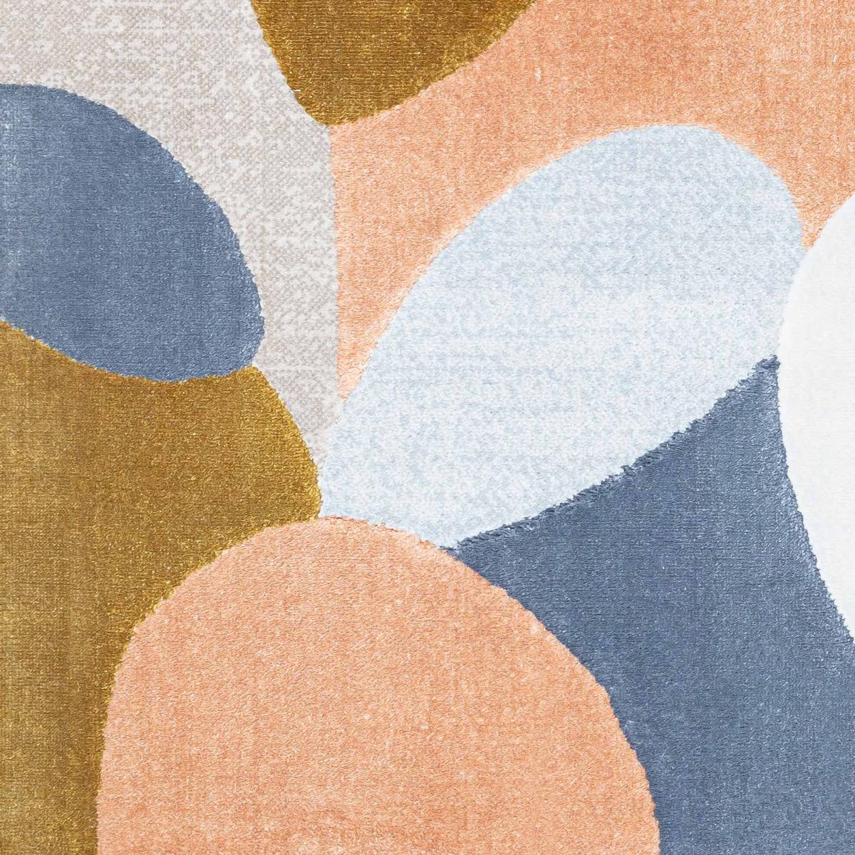 Moda 47125 GC990 Geometric Rugs in Gold Blue – image 2