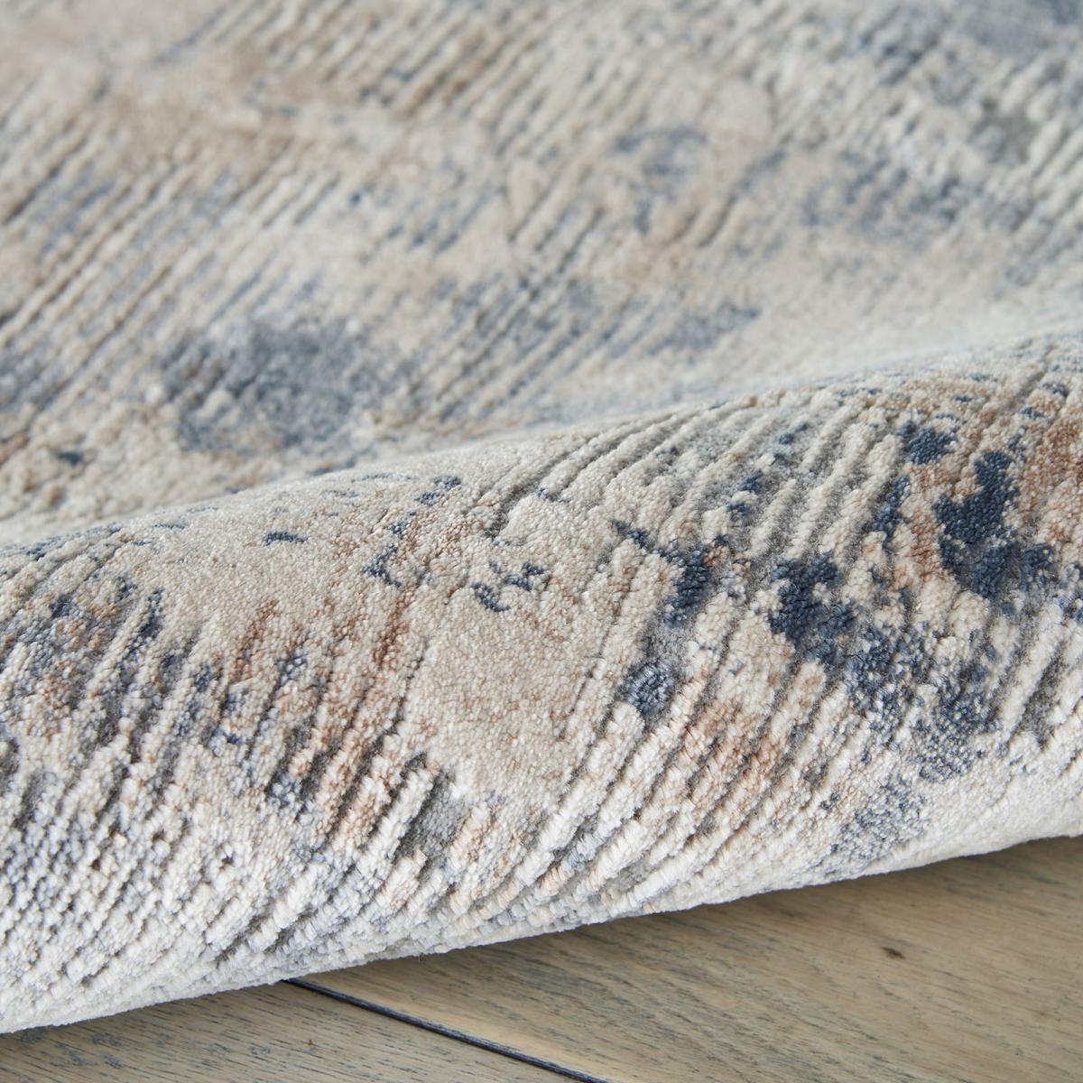 Rustic Textures Abstract Rugs RUS05 in Beige Grey 119x180cm – image 3