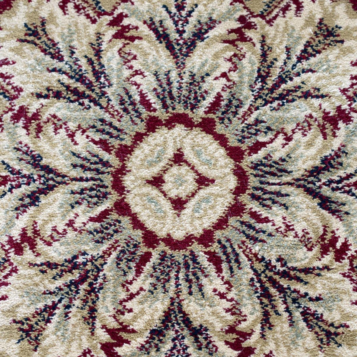 Da Vinci Traditional Bordered 57801 6414 Runner Rugs in Cream Red 67x330cm – image 3