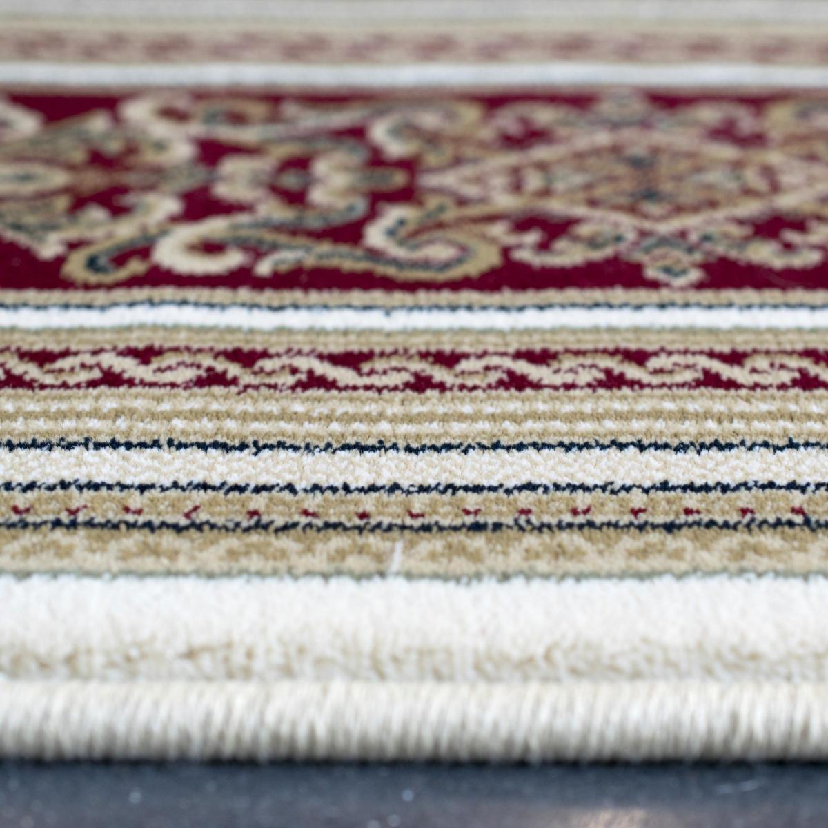 Da Vinci Traditional Bordered 57801 6414 Runner Rugs in Cream Red 67x330cm – image 4