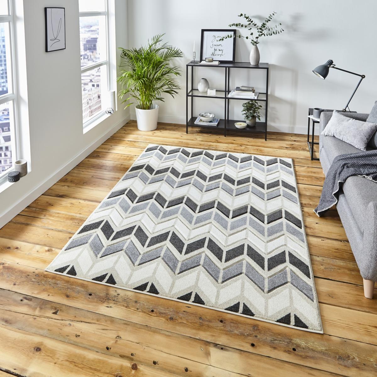 Matrix Rugs MT24 in Grey Beige – image 1